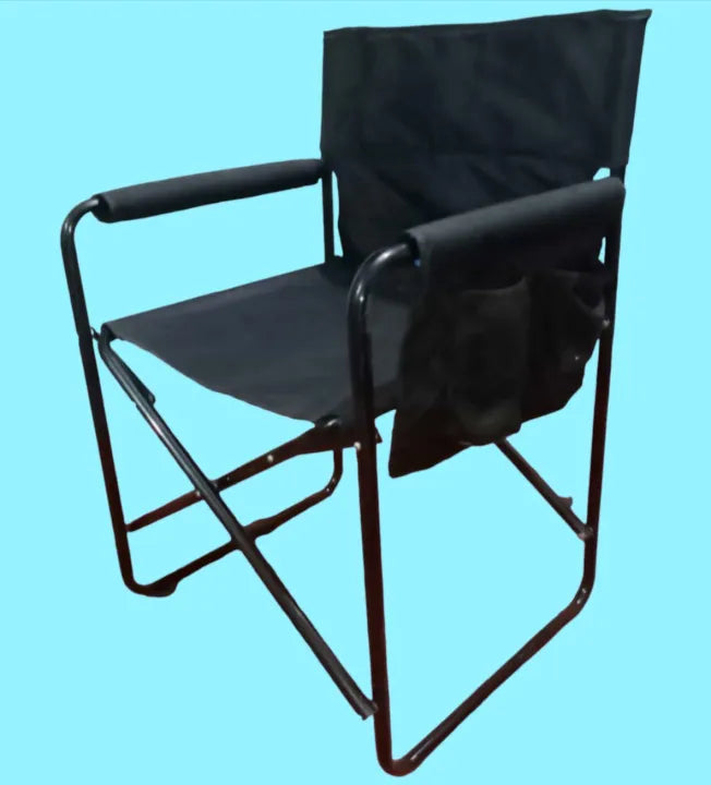 Premium Heavy Duty Folding Camping Chair |Portable Iron Frame Outdoor Chair |Portable Foldable Chair for Camping, Garden & Home Use |Strong Namaz Chair Fabric Seat Masjid, Indoor & Outdoor Use
