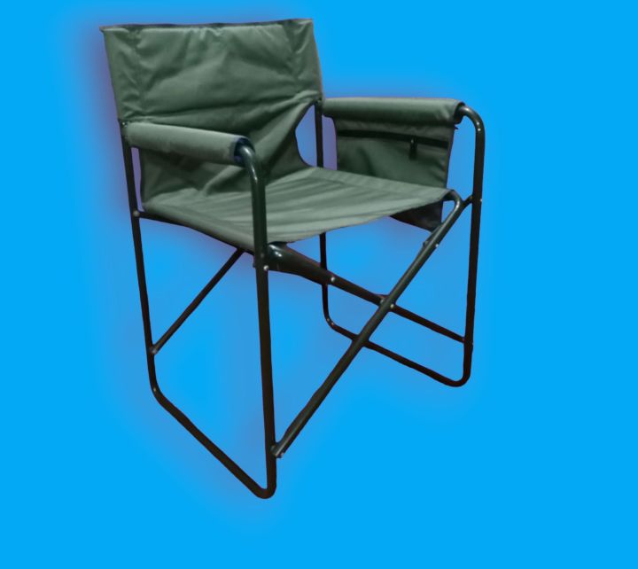 Premium Heavy Duty Folding Camping Chair |Portable Iron Frame Outdoor Chair |Portable Foldable Chair for Camping, Garden & Home Use |Strong Namaz Chair Fabric Seat Masjid, Indoor & Outdoor Use
