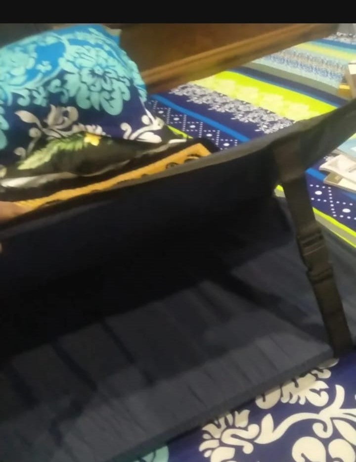 Orthopedic Foldable Prayer Mat with Back Rest | Premium Velvet Jaynamaz |Foldable Prayer Mat with Backrest Support | Padded Velvet Jaynamaz Chair for Elders & Travel Premium Foldable Namaz Chair & Prayer Mat with Back Support